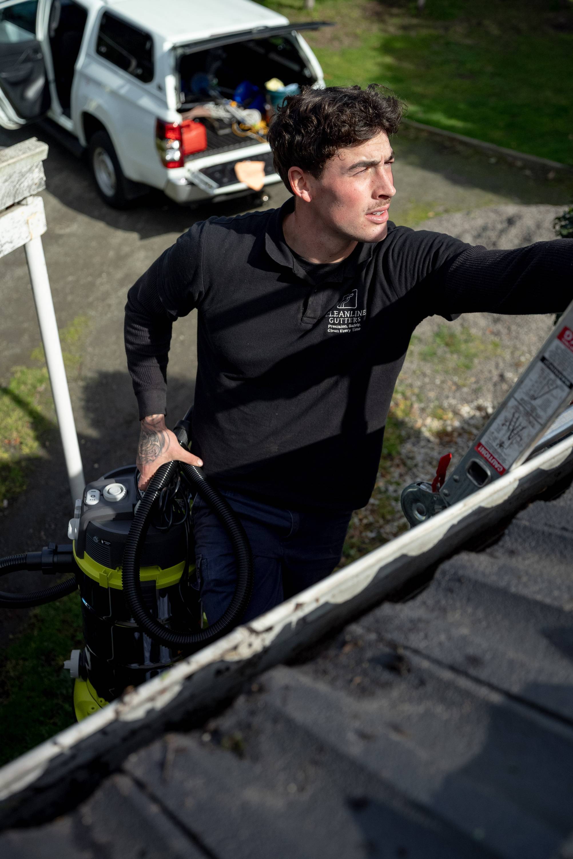 Professional gutter clean
